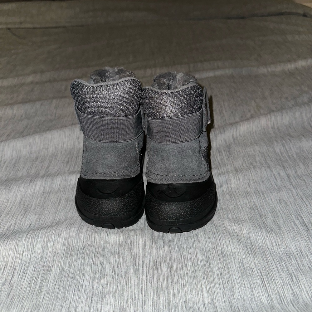 Cozy Gray and Black North face Winter Boots